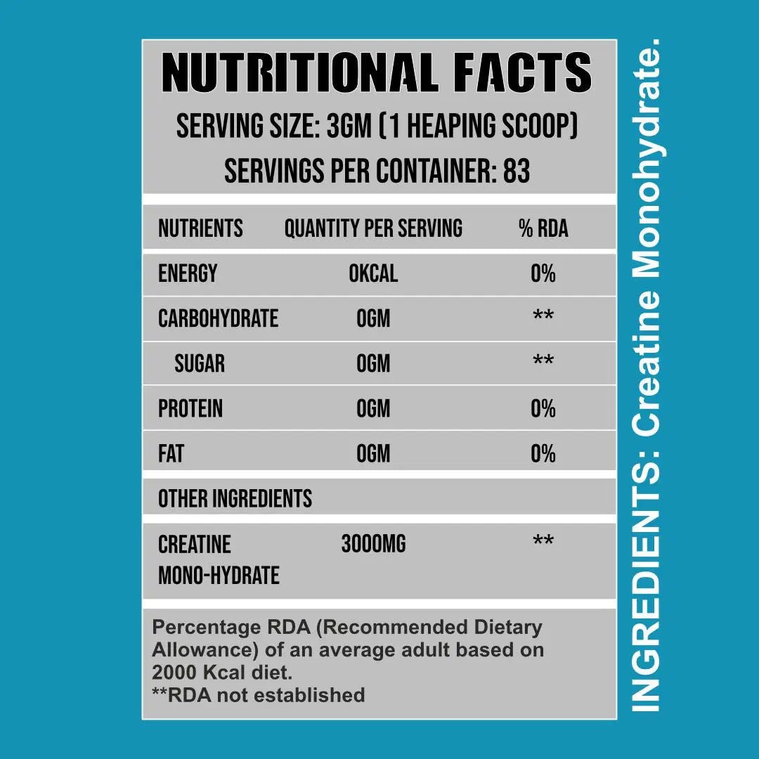 Creatine Monohydrate - Micronized - Ripped Up Nutrition
