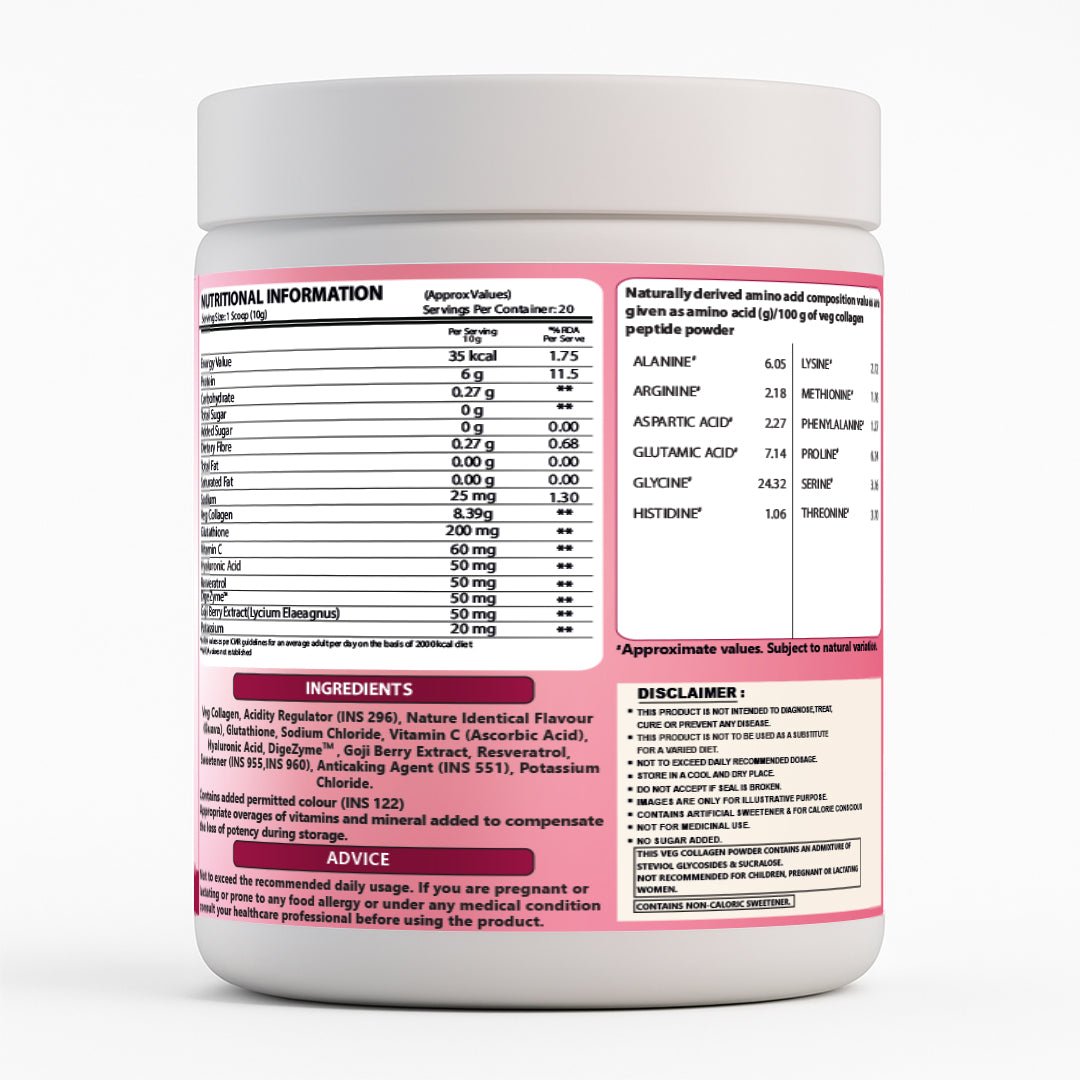Veg Collagen for Glow - Plant Based - Ripped Up Nutrition