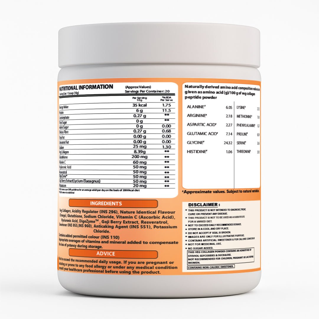 Veg Collagen for Glow - Plant Based - Ripped Up Nutrition