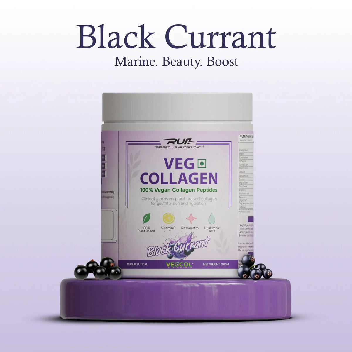 Veg Collagen for Glow - Plant Based - Ripped Up Nutrition