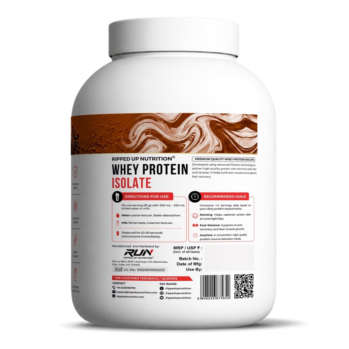 Whey Protein Isolate NEW - Ripped Up Nutrition