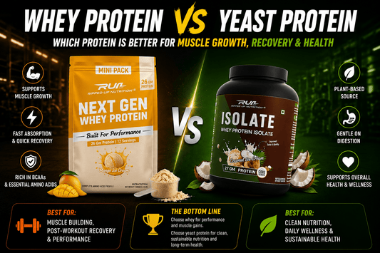 Whey Protein vs Yeast Protein: Which Protein Is Better for Muscle Growth, Recovery & Health? - Ripped Up Nutrition