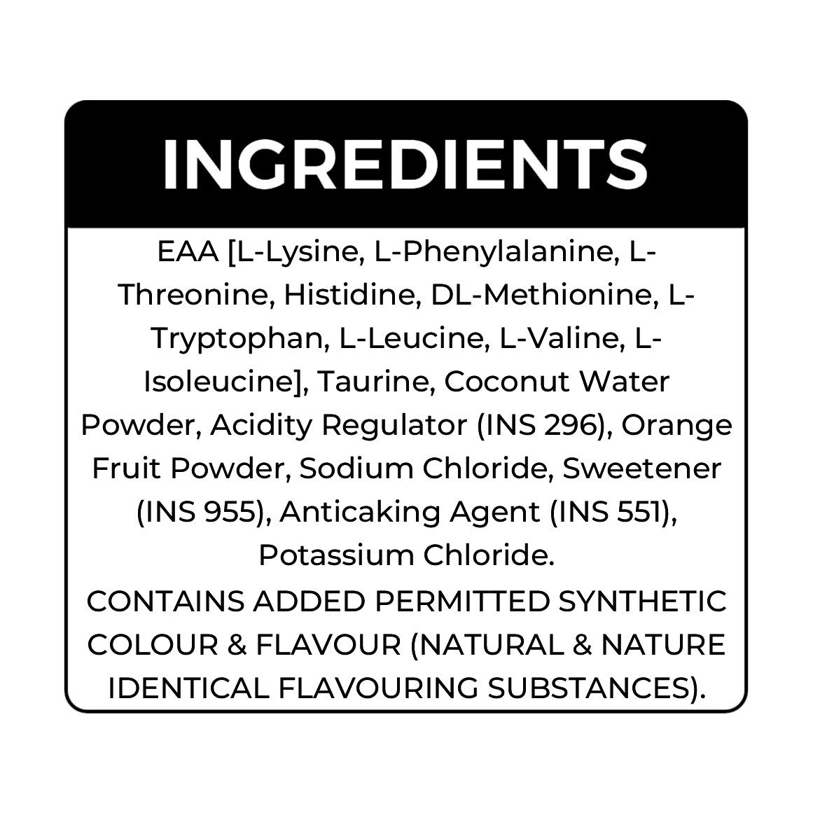 EAA's (9 Essential Amino Acids)