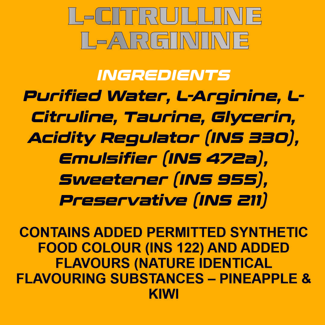 Liquid L- Citrulline + L- Arginine + Taurine