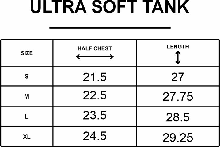 NVROLD Ultra Soft Tank size chart