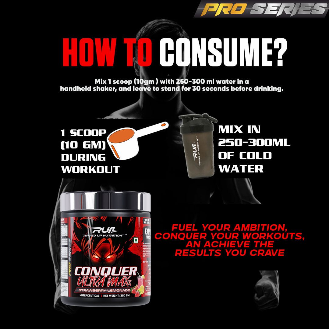 Conquer Ultra Maxx - Preworkout 150GM - Ripped Up Nutrition