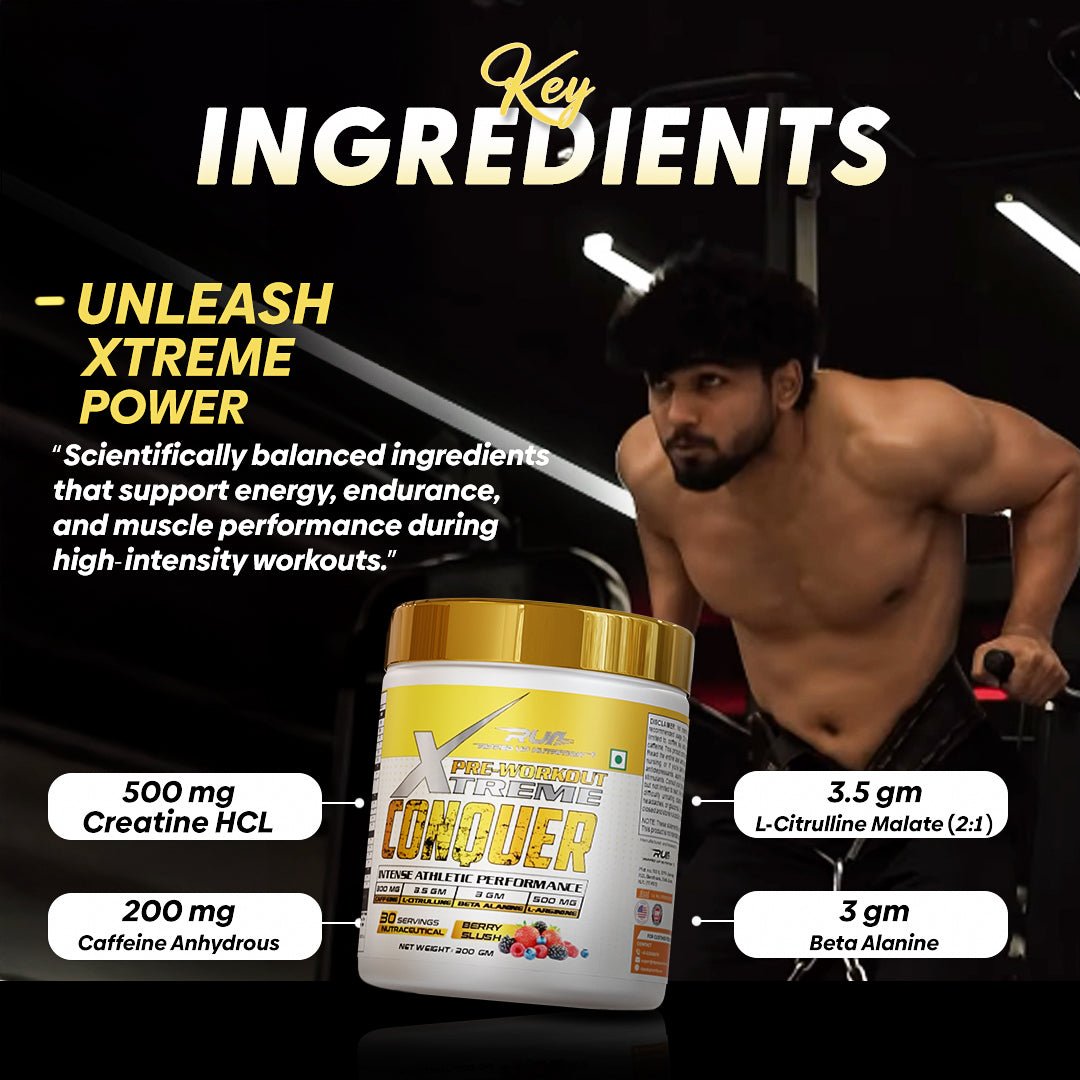 Conquer Xtreme Pre - workout - Ripped Up Nutrition