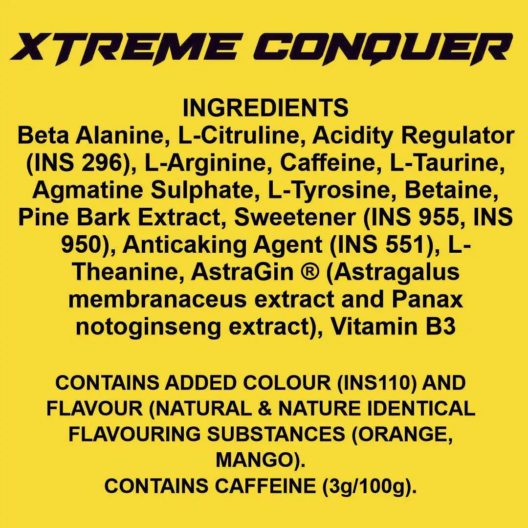Conquer Xtreme Pre - workout - Ripped Up Nutrition