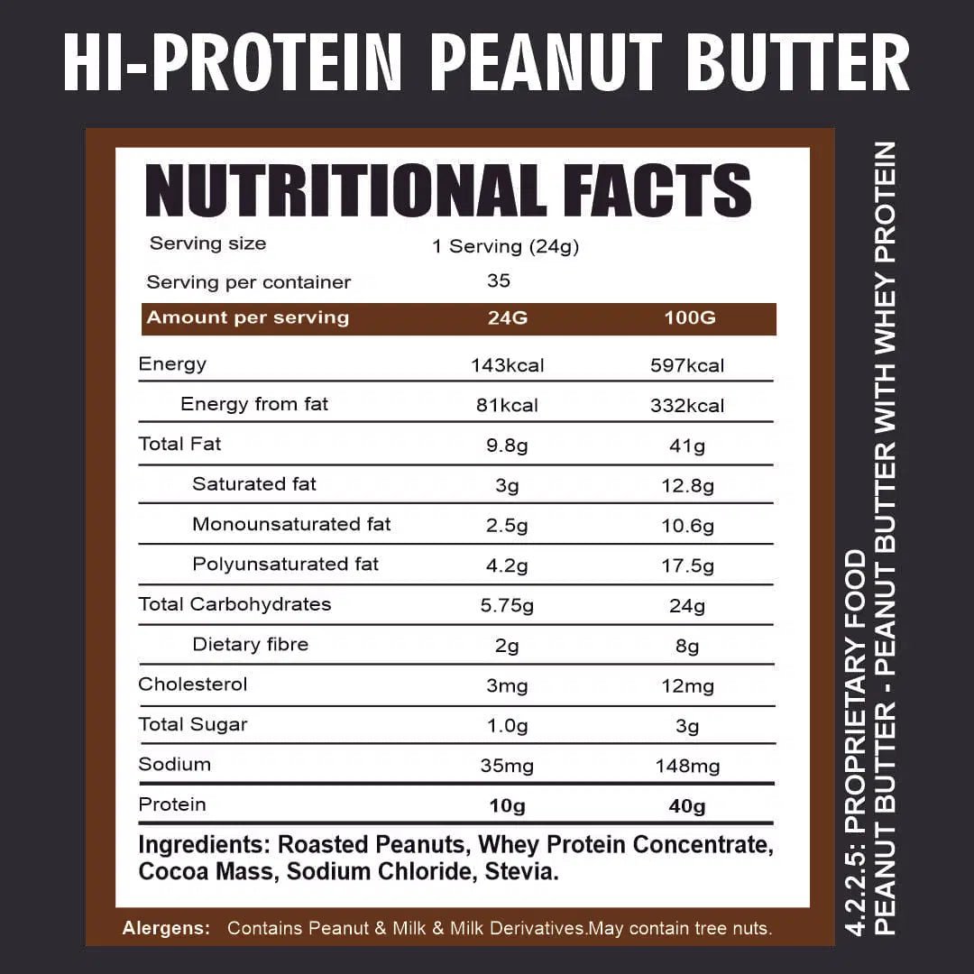 Hi - Protein Peanut Butter - Ripped Up Nutrition