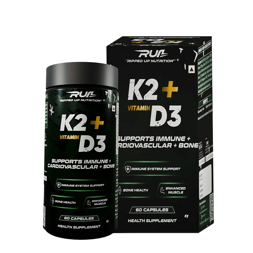 K2+ D3 (K2 - 55 MCG | D3 - 600 IU) - Ripped Up Nutrition
