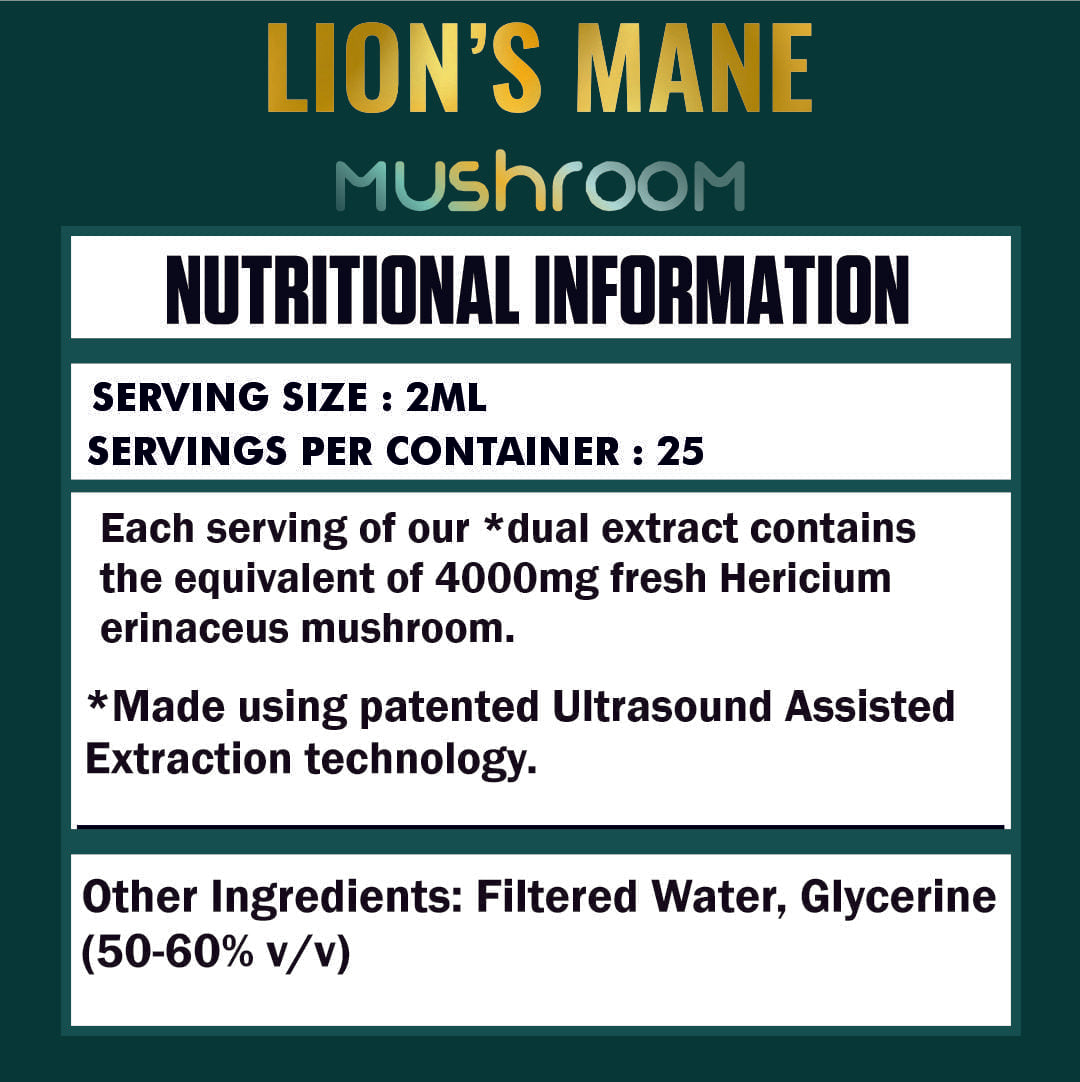 Lion's Mane Mushroom Liquid Extract