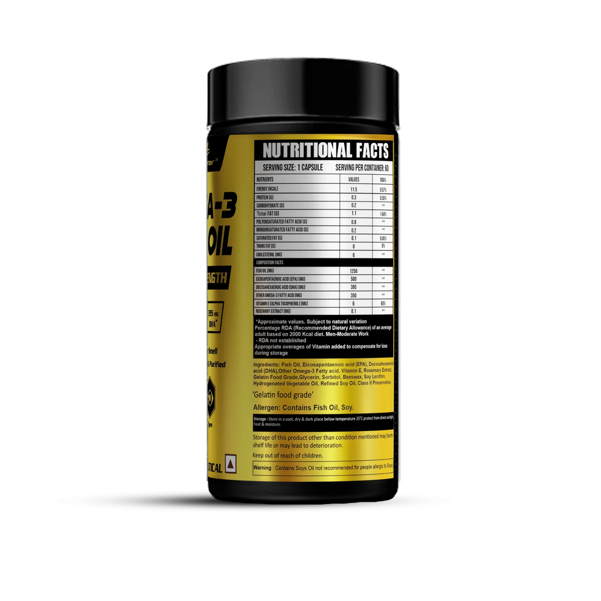 Omega - 3 Fish Oil (Triple Strength) - Ripped Up Nutrition